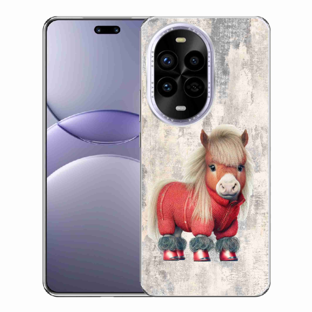 Gél borítás mmCase a Huawei Nova 13 Pro 5G-hez - póni pulóverben