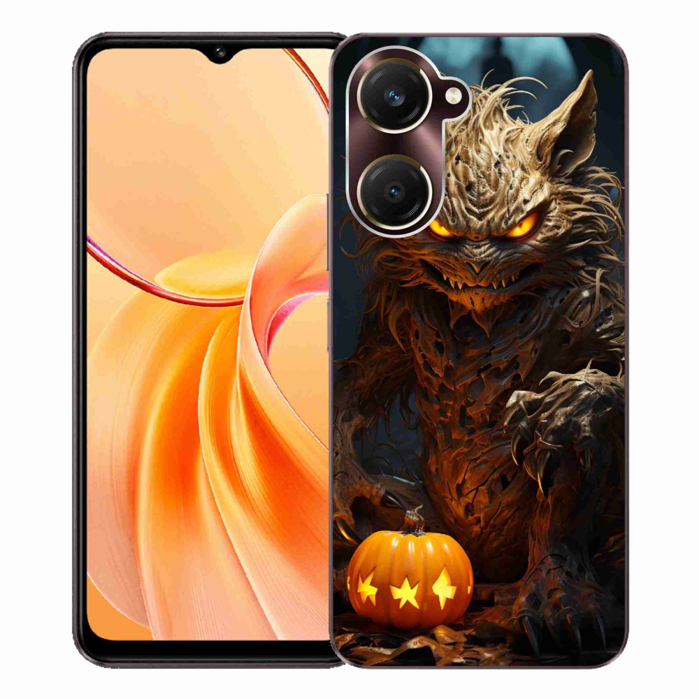 Gél borítás mmCase a Vivo Y28s 5G-hez - Halloween szörnyeteg