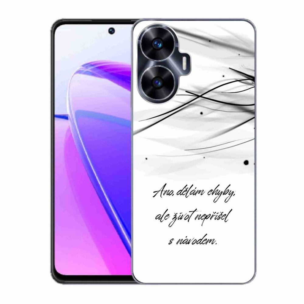 Gél borítás mmCase a Realme C55 készülékre - idézem a fehér hátteret