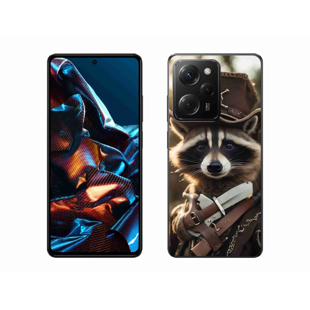 Gél borító mmCase a Xiaomi Poco X5 Pro 5G számára - mosómedve egyenruhában