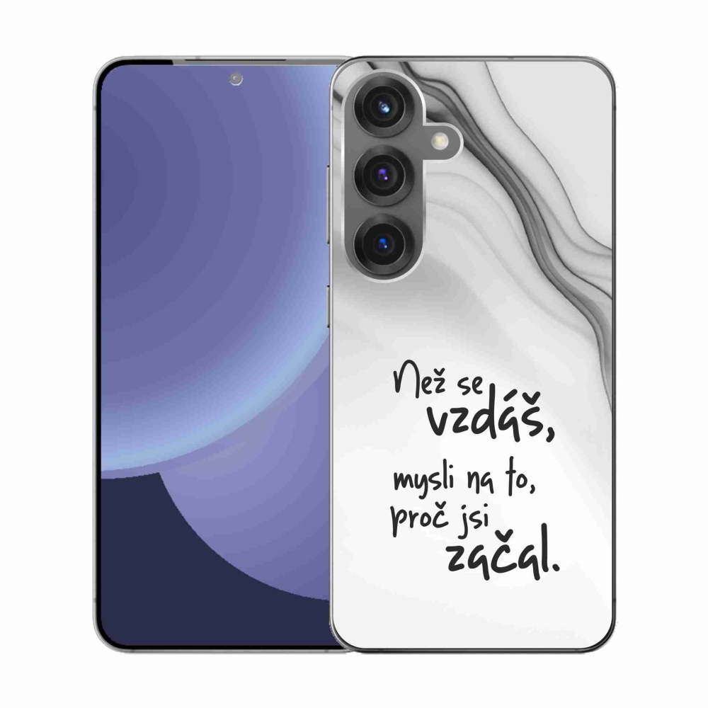 Gél borítás mmCase Samsung Galaxy S25 - idézem 2 fehér háttérrel