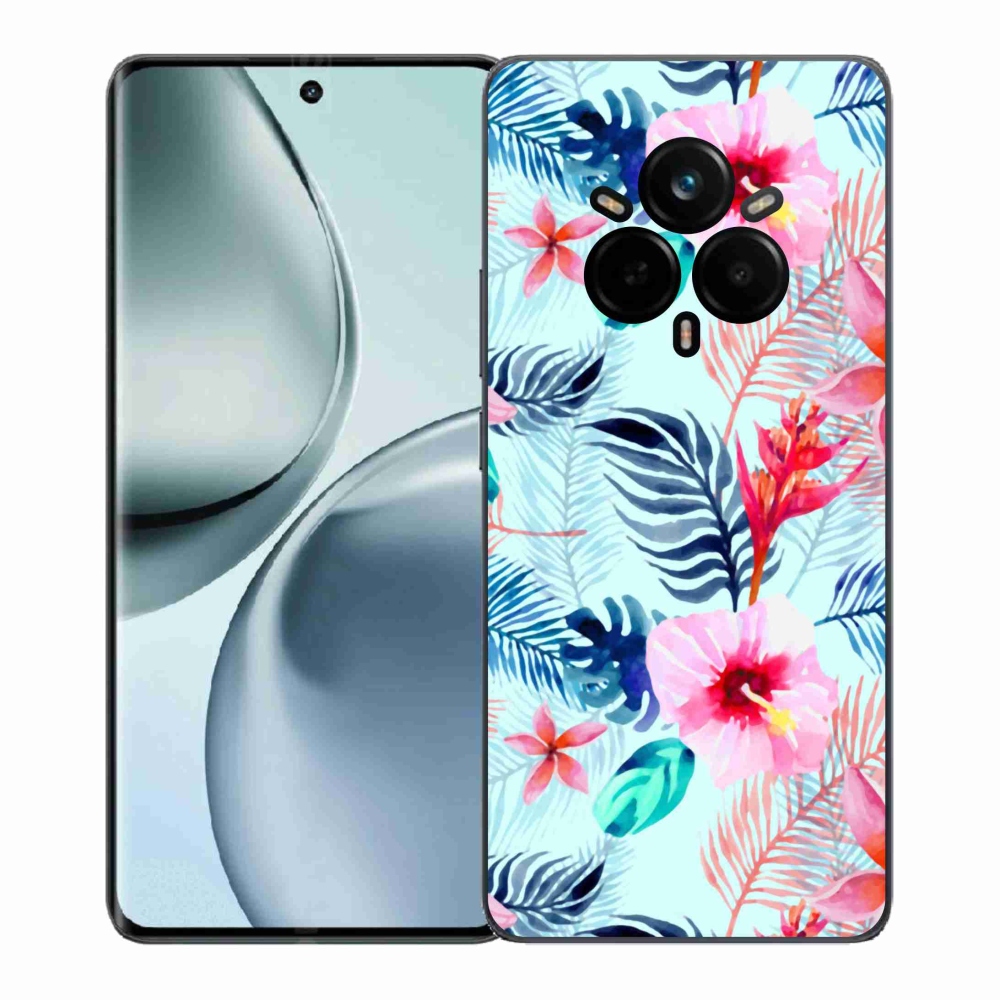 Gél borítás mmCase a Realme 14 Pro+ 5G számára - virágok