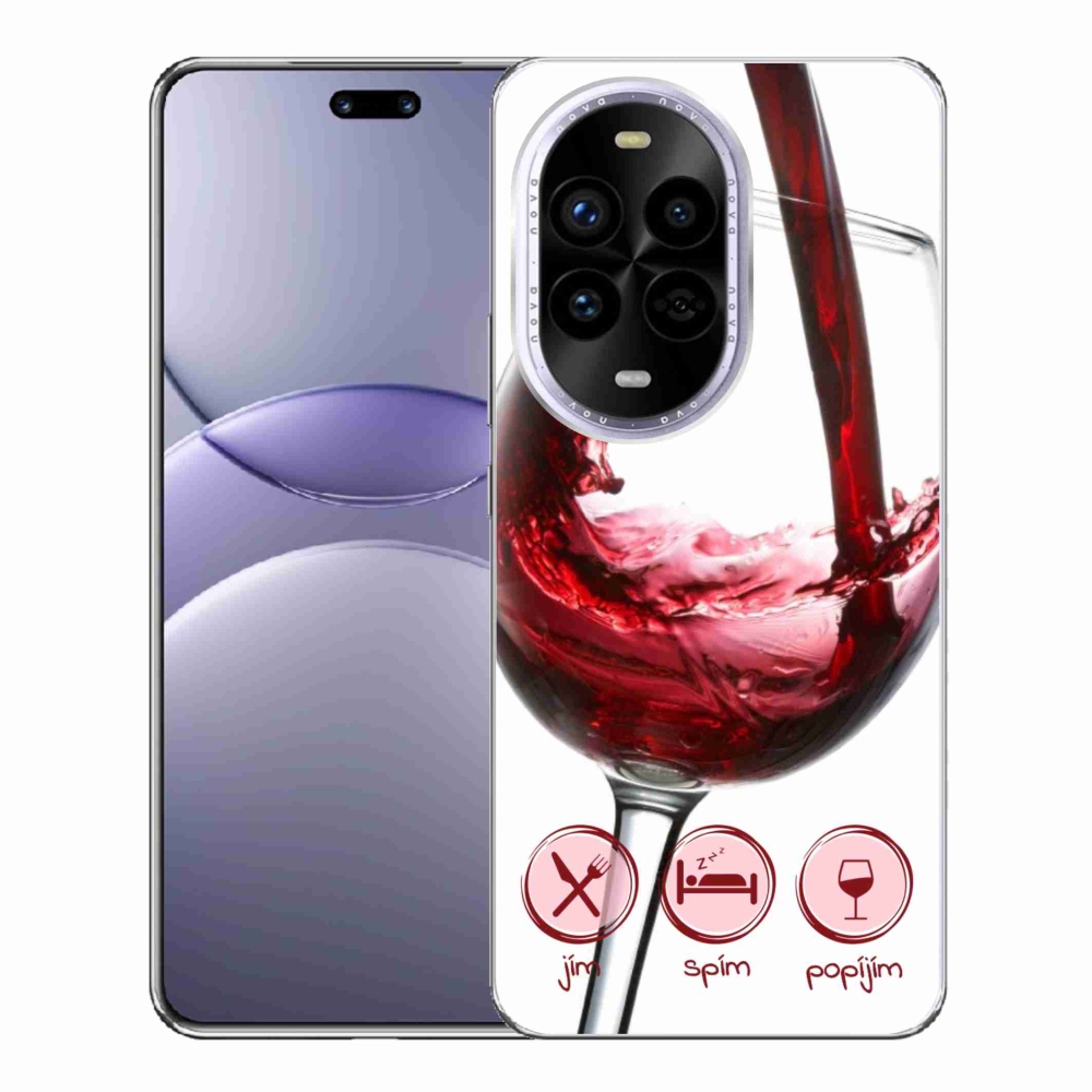 Gél borítás mmCase a Huawei Nova 13 Pro 5G-re - borospohár piros