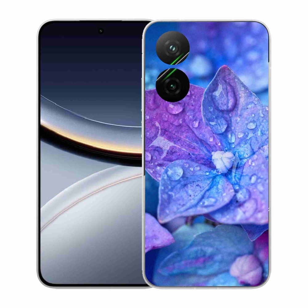 Gél borítás mmCase a Xiaomi Poco F7 5G-hez - lila virág