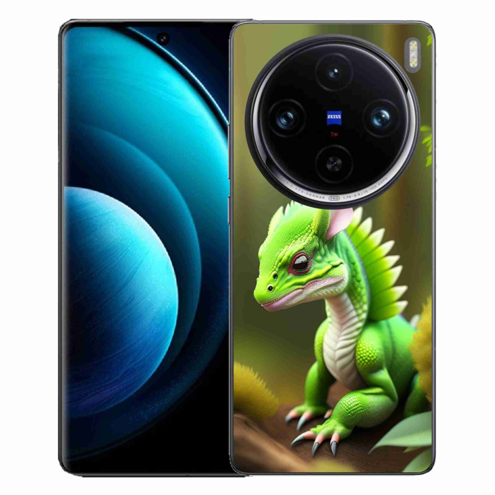 Zselés borítás mmCase Vivo X100 Pro 5G - zöld sárkányhoz