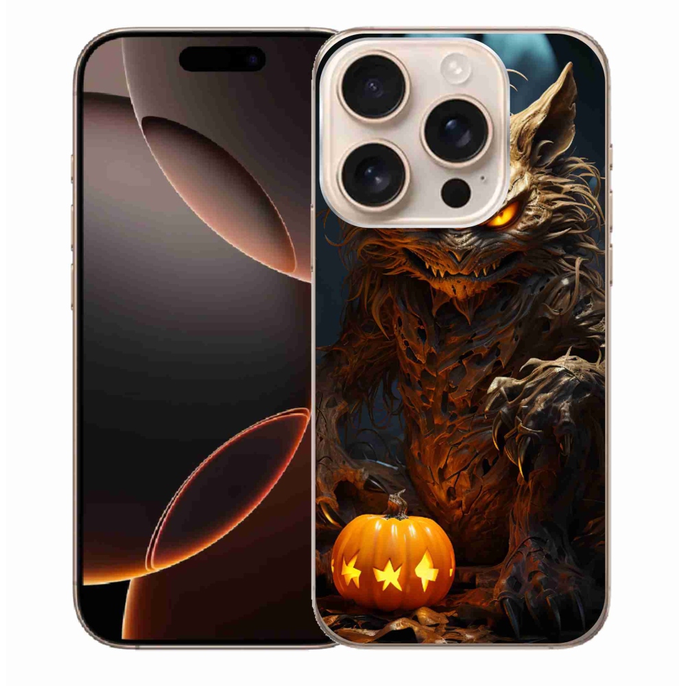 Zselés borítás mmCase iPhone 16 Pro Max készülékhez - Halloween szörnyeteg