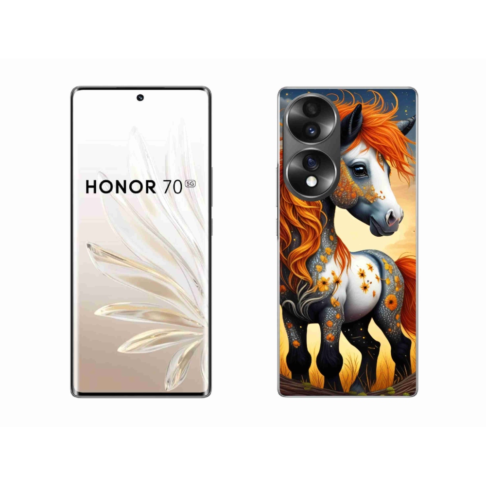 Zselés borítás mmCase a Honor 70-hez - színes póni