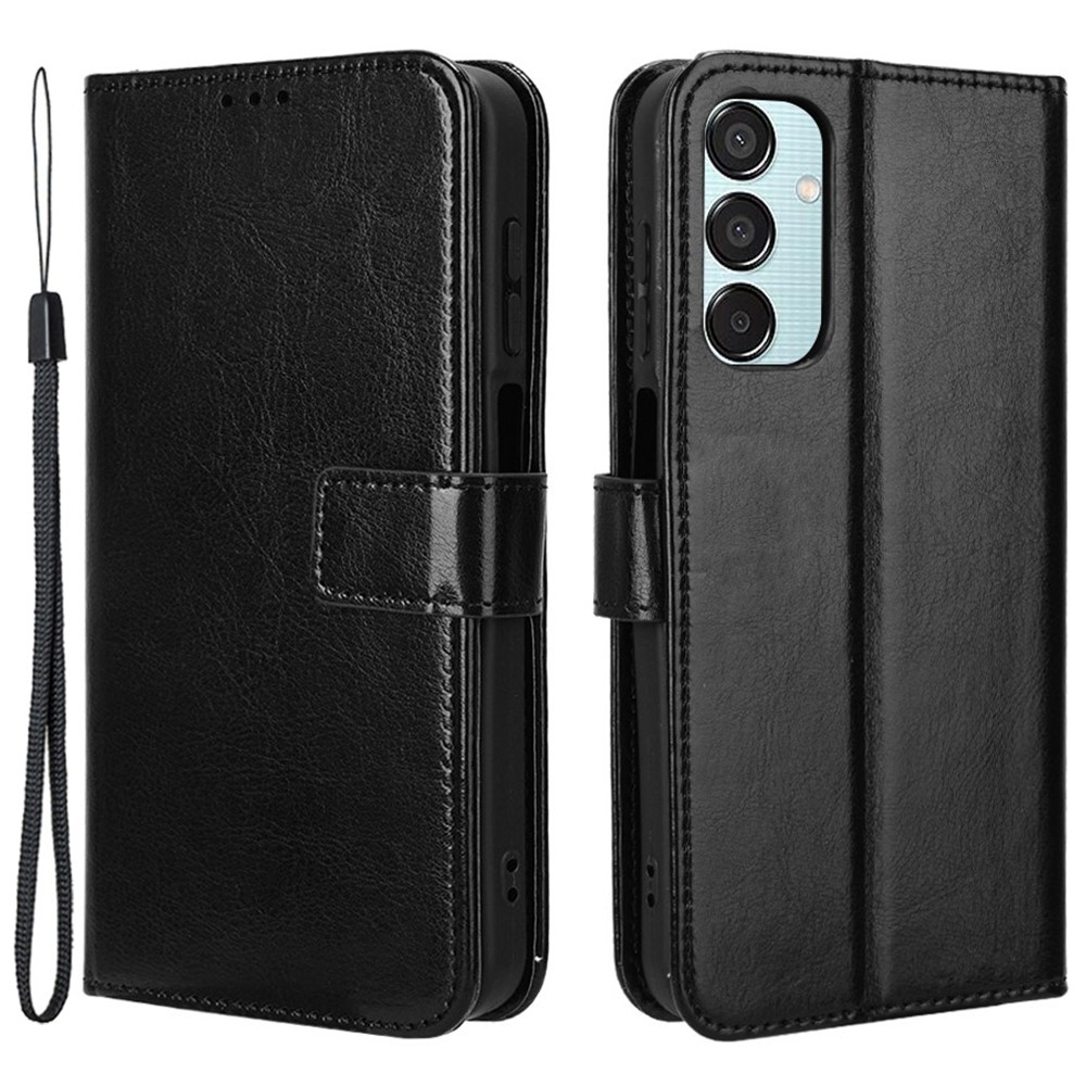 Őrült könyv tok Samsung Galaxy M15 5G-hez - fekete