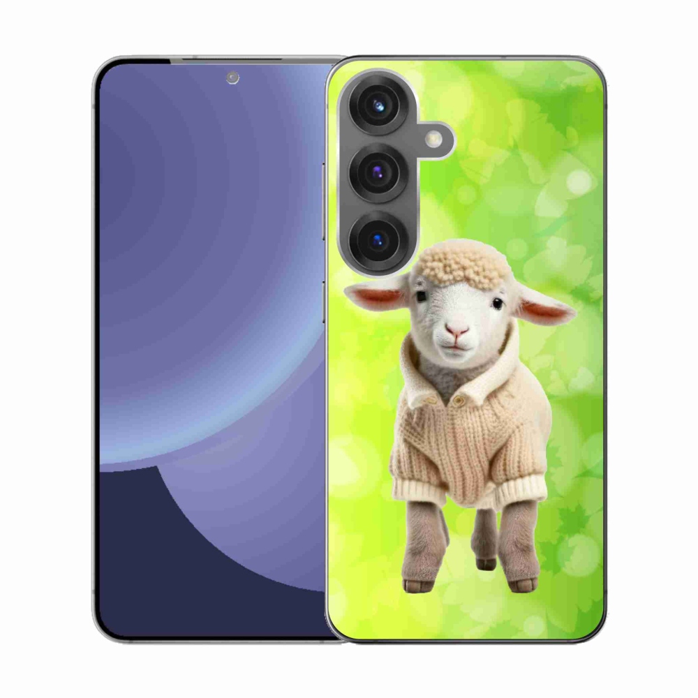 Gél borítás mmCase Samsung Galaxy S25 - bárány pulóverben