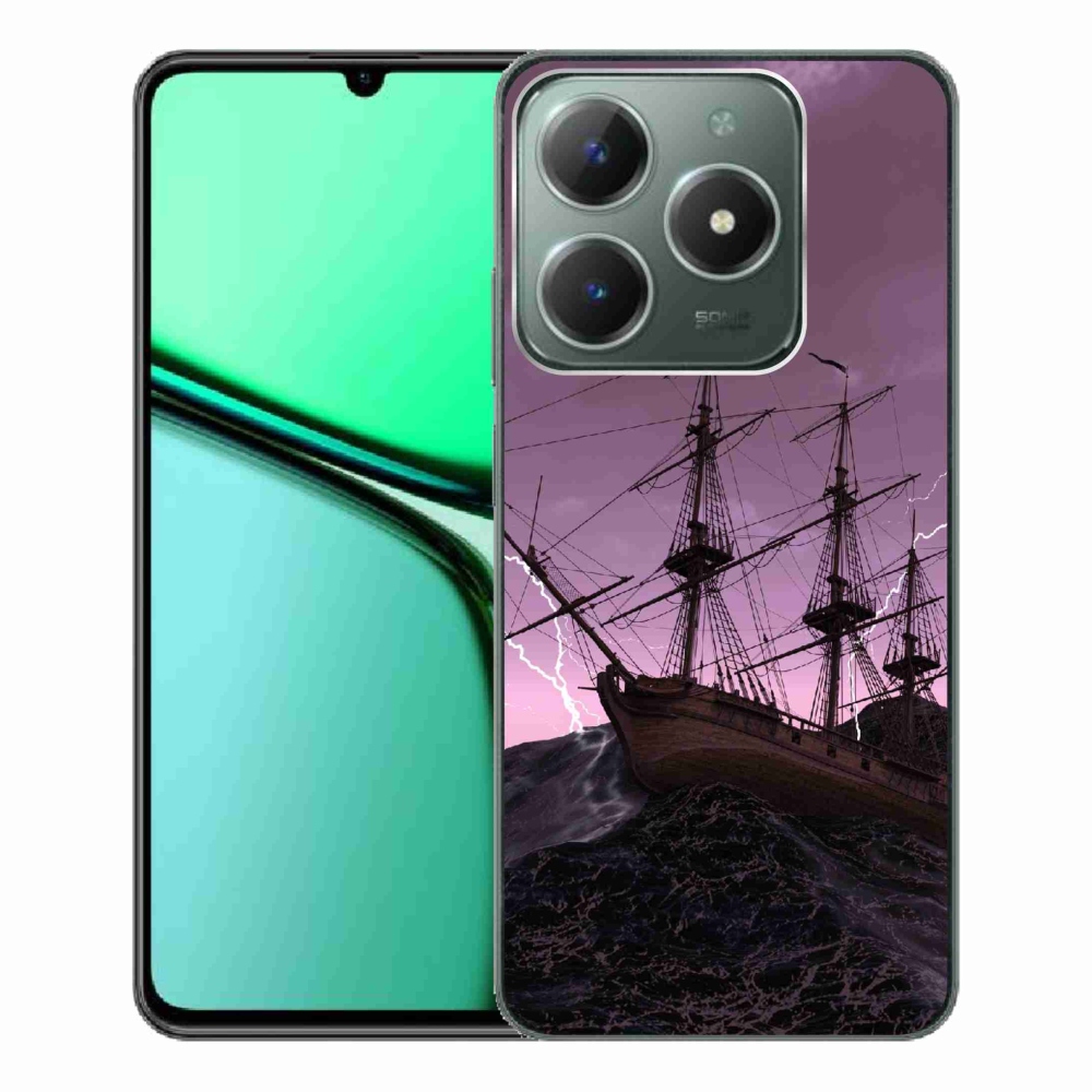 Gél borítás mmCase a Realme C61 készülékhez - hajó a viharban