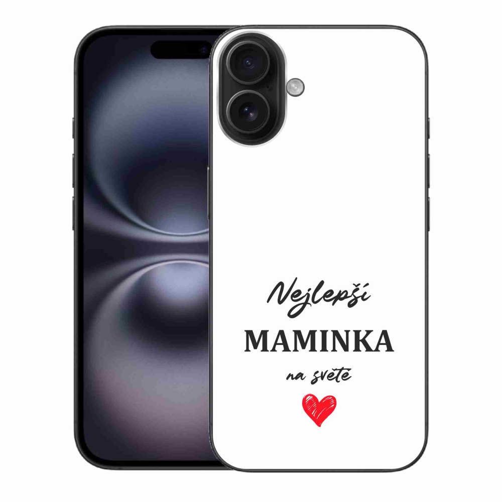 Gél borítás mmCase iPhone 16 Plus készülékhez - Best Mom 1 fehér háttér