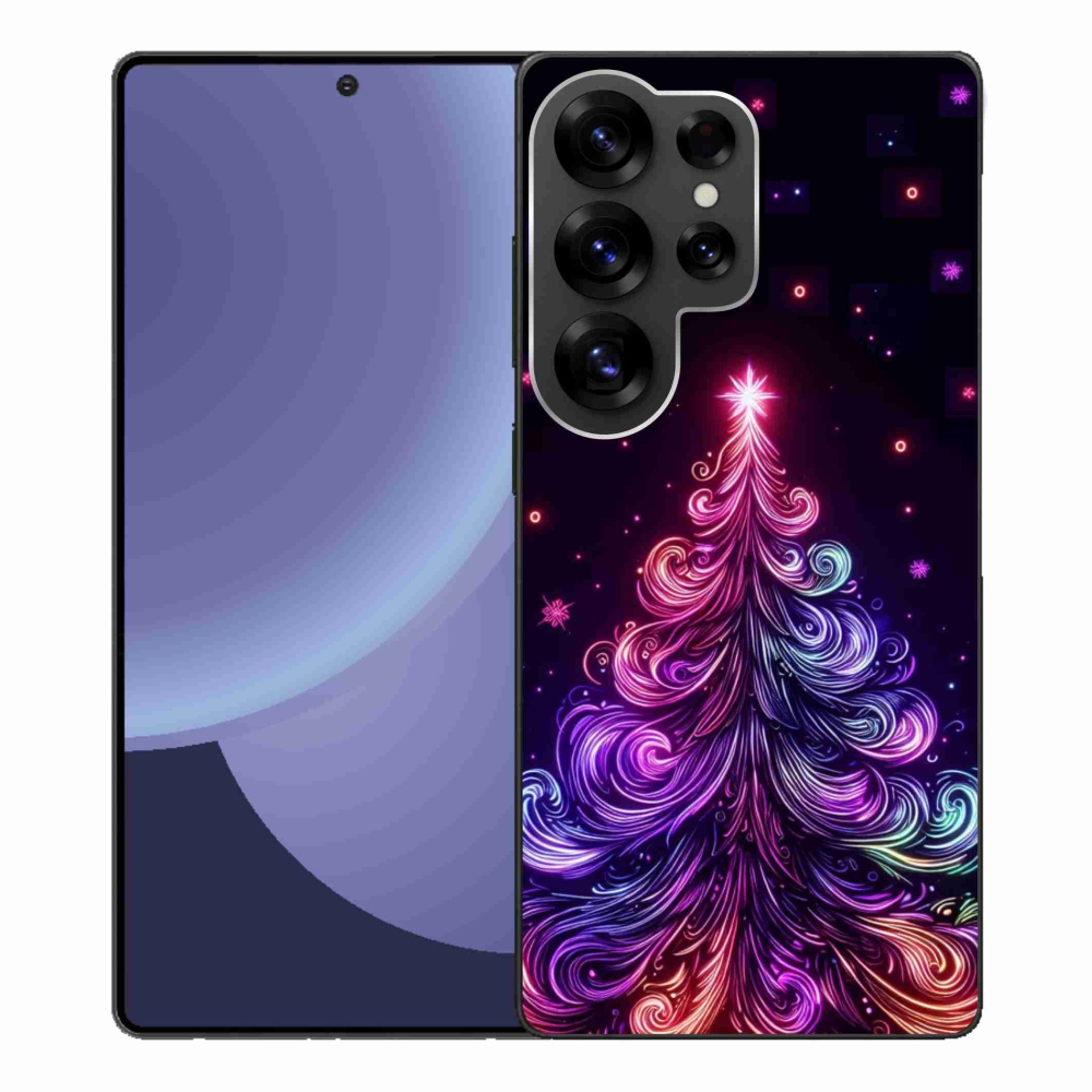 Gél borítás mmCase Samsung Galaxy S25 Ultra - neon karácsonyfa 1