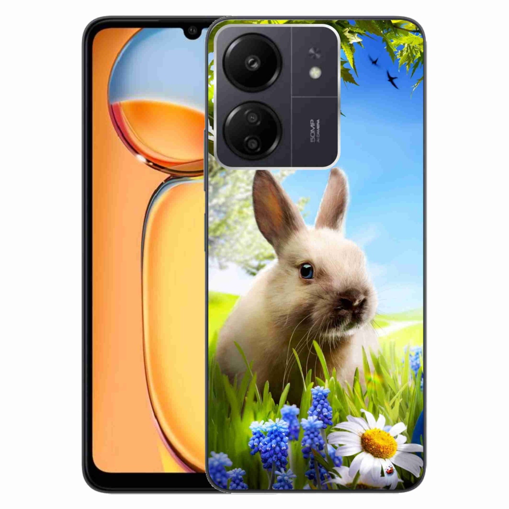 Gél borítás mmCase a Xiaomi Poco C65/Redmi 13C számára - nyuszi