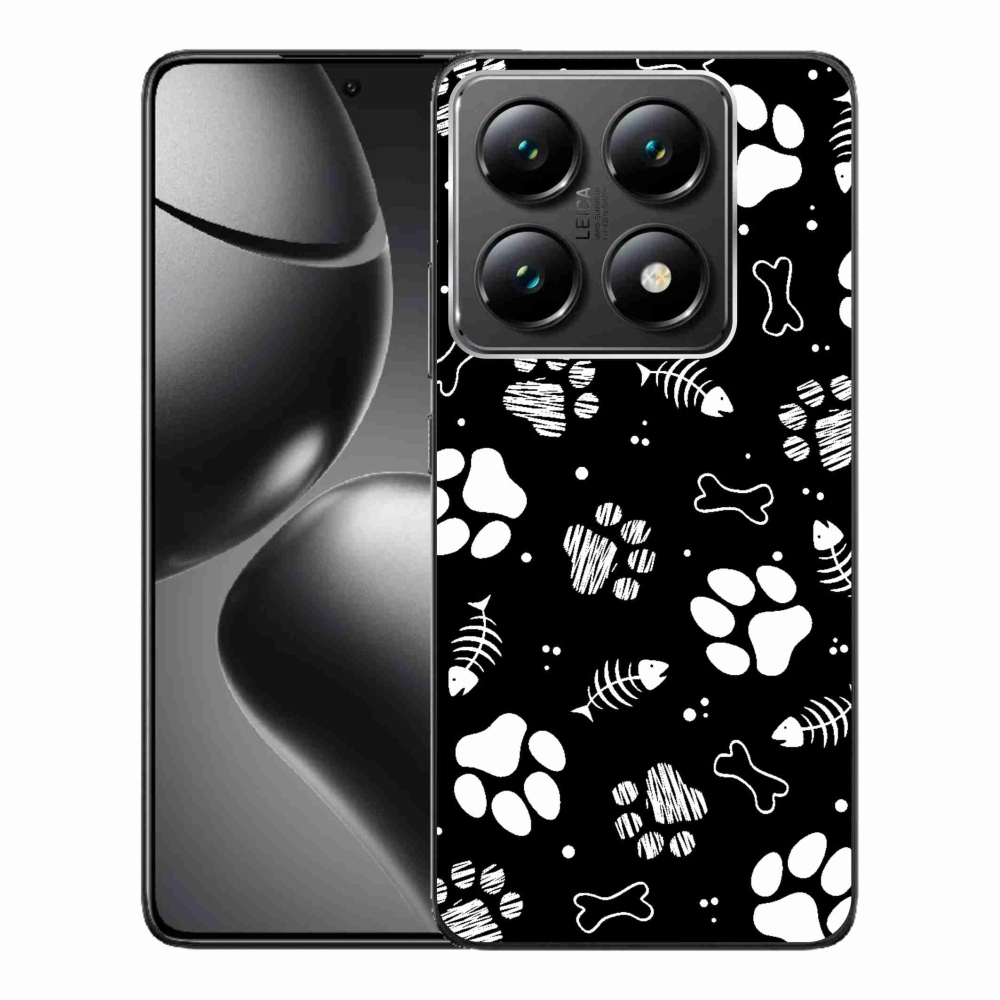 Gél borítás mmCase a Xiaomi 14T Pro számára - kutyamancsok