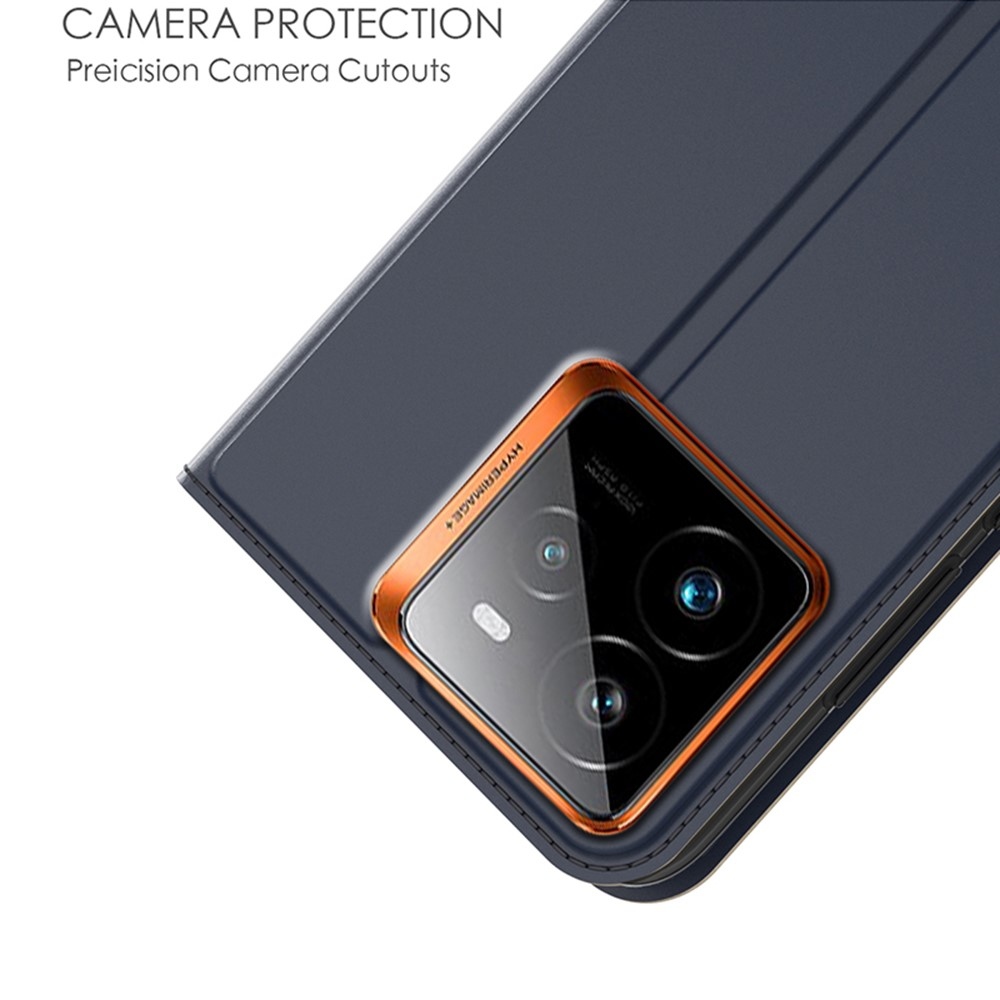 DUX könyvtáska a Realme GT 7 Pro 5G készülékhez - sötétkék színben