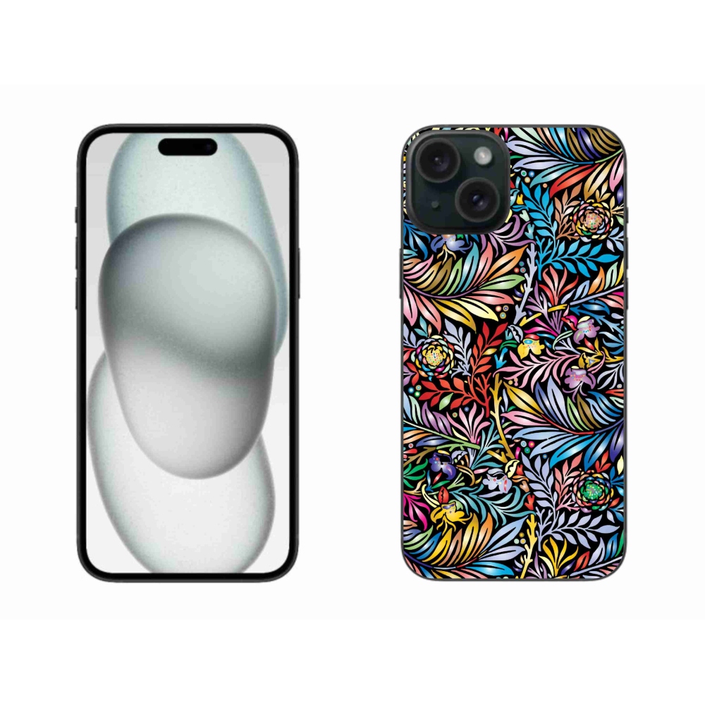 Gél borítás mmCase iPhone 15 Plus készülékhez - virágok 5