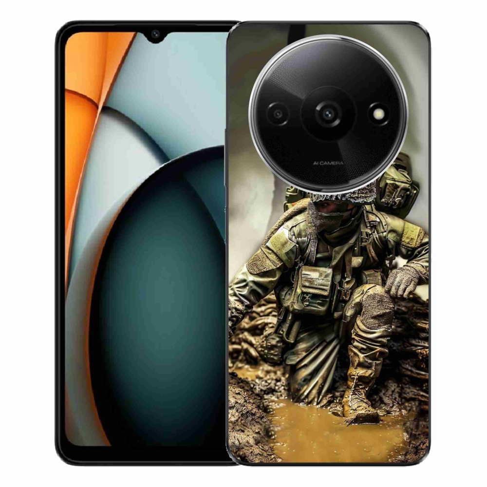 Gél borítás mmCase a Xiaomi Redmi A3-hoz - katona