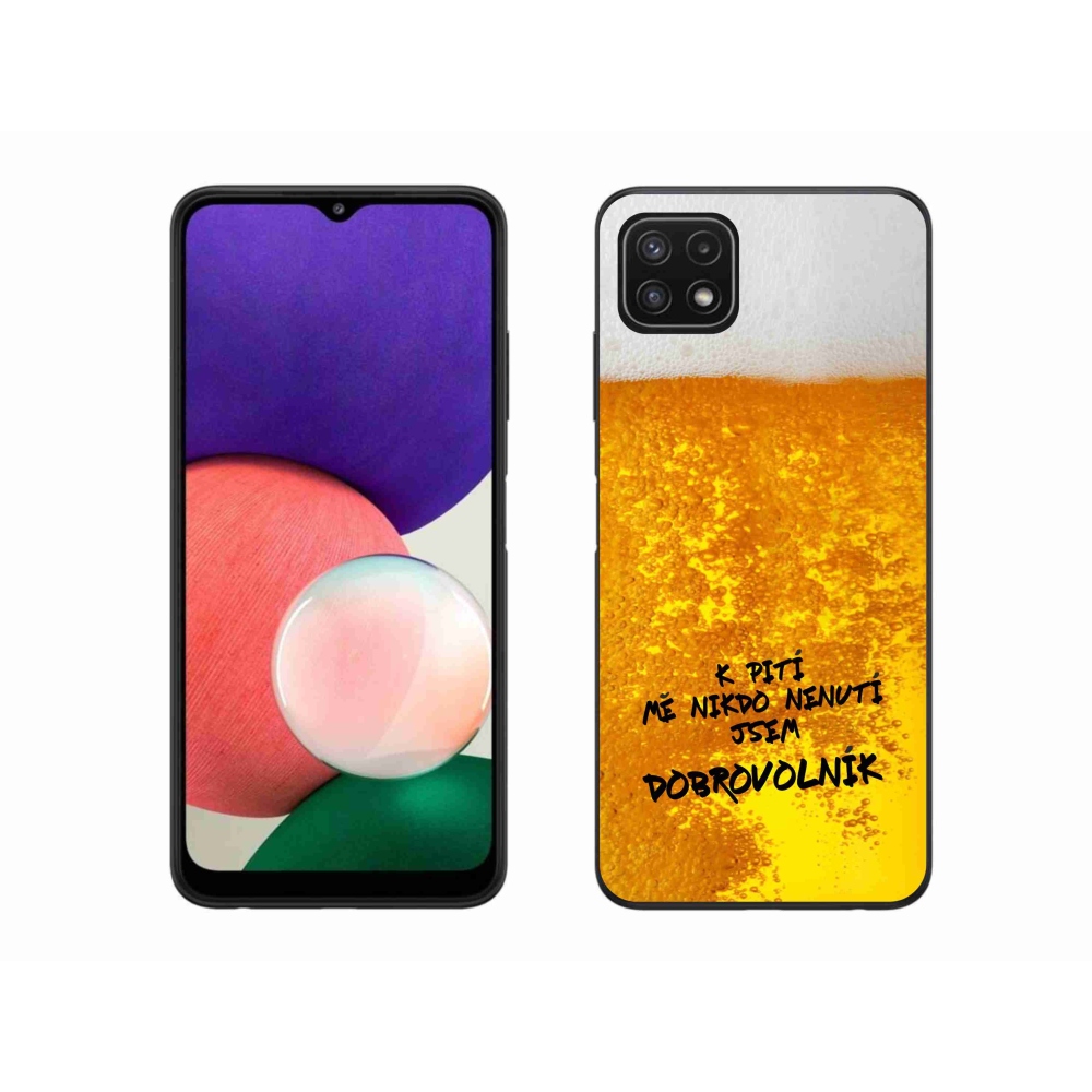 Gél borítás mmCase Samsung Galaxy A22 5G - sör motívum 4