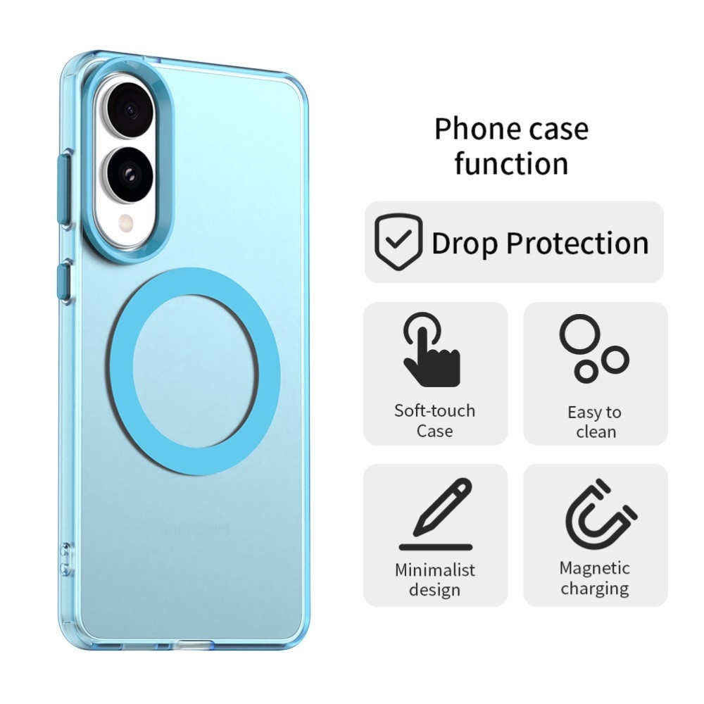 Candy zselés tok MagSafe-val Samsung Galaxy S25 Edge-re - kék