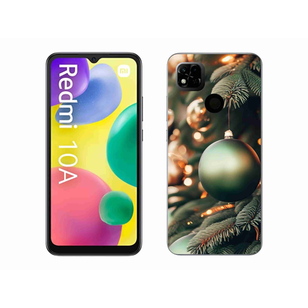 Gél borító mmCase a Xiaomi Redmi 10A számára - karácsonyi dekorációk 1