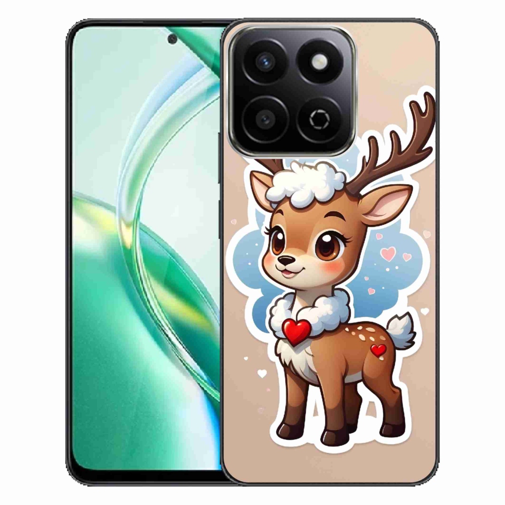 Zselés borító mmCase a Honor 200 Smart 5G készülékhez - rajzfilm rénszarvas