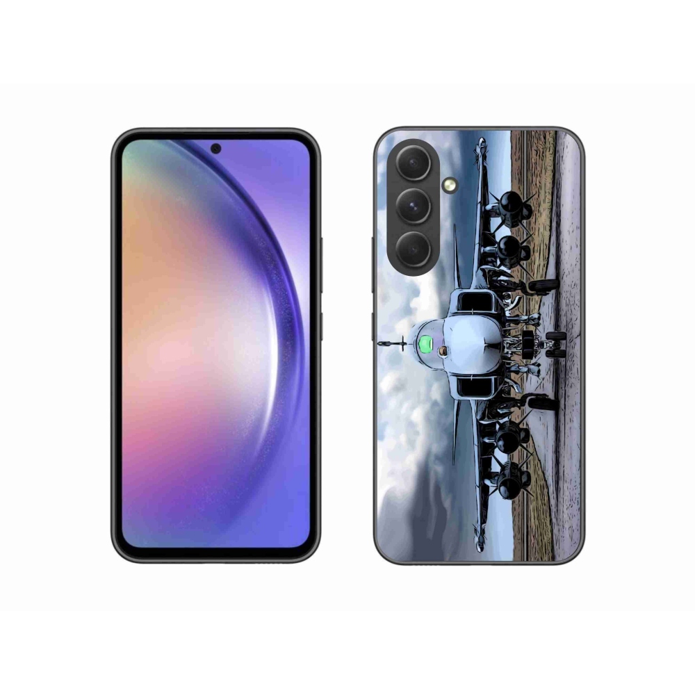Gél borítás mmCase Samsung Galaxy A54 5G - katonai repülőgépekhez