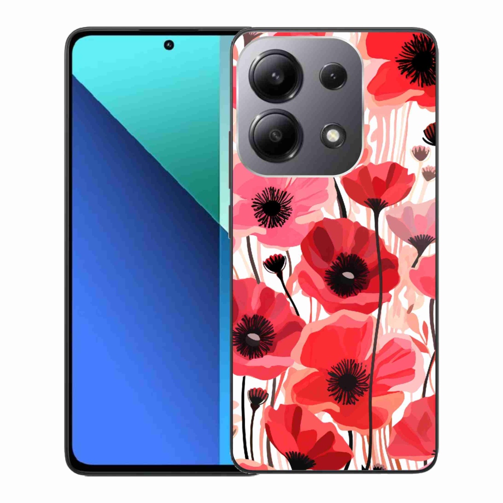Gél borítás mmCase a Xiaomi Redmi Note 13-hoz - mákos 1