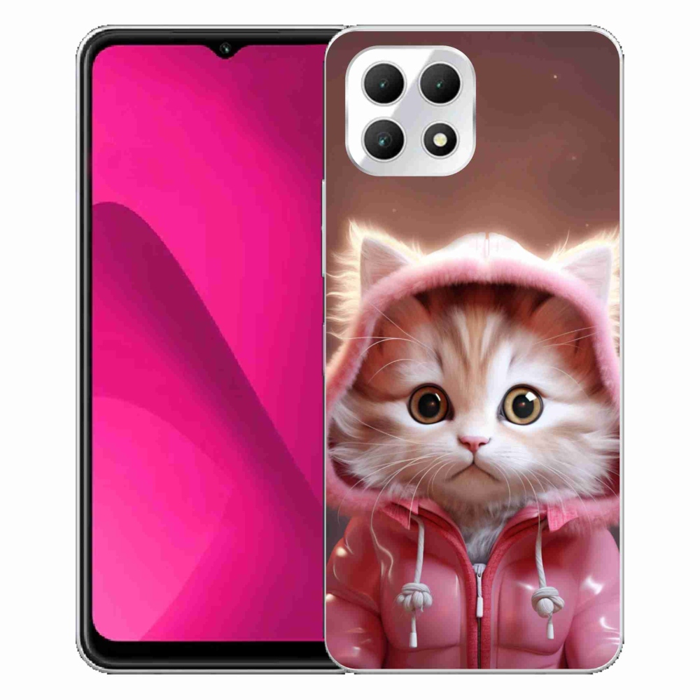 Zselés borítás mmCase a T-Mobile T Phone 2 készülékhez - aranyos cica 3