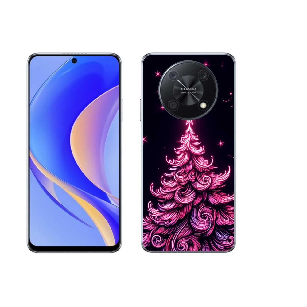 Gél borítás mmCase a Huawei Nova Y90-hez - neon karácsonyfa 2