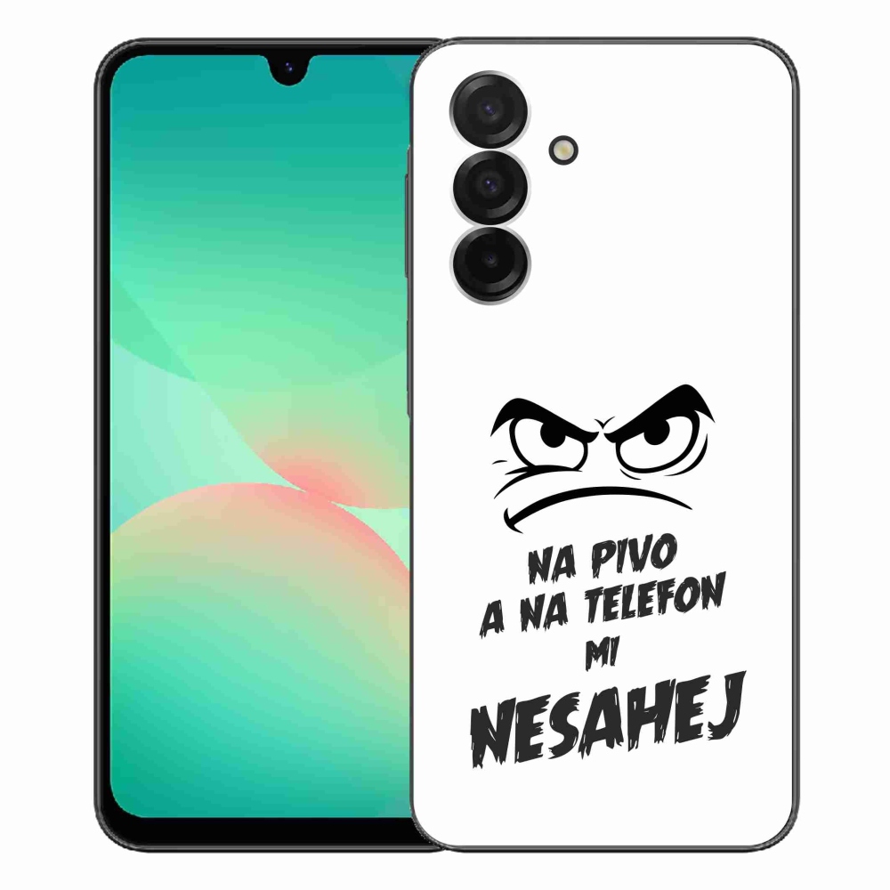 Gél borítás mmCase Samsung Galaxy A26 5G - sör motívum 2 fehér háttérrel