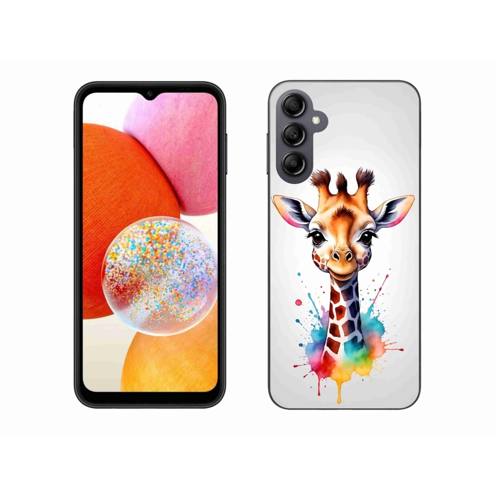 Zselés borítás mmCase Samsung Galaxy A14 4G/5G - zsiráf 1