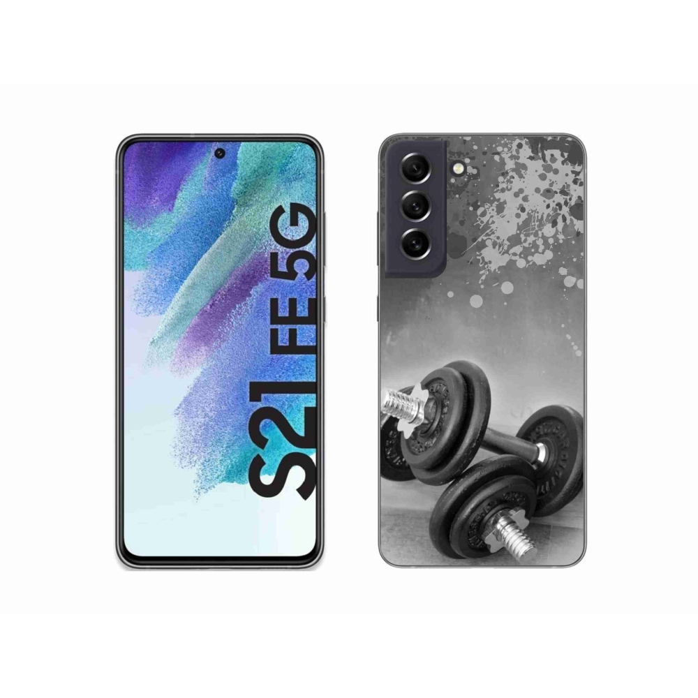Zselés borítás mmCase Samsung Galaxy S21 FE 5G - súlyzók 1
