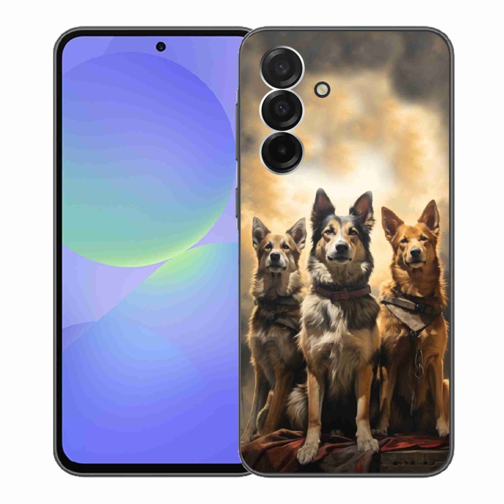 Zselés borítás mmCase Samsung Galaxy A36 5G - három kutya