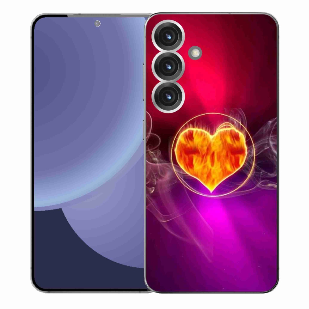 Gél védőhuzat mmCase Samsung Galaxy S25+ - tüzes szív
