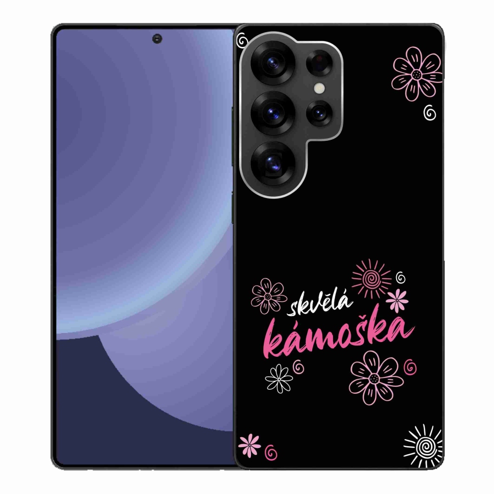 Gél borító mmCase Samsung Galaxy S25 Ultra - nagyszerű haver fekete háttérrel