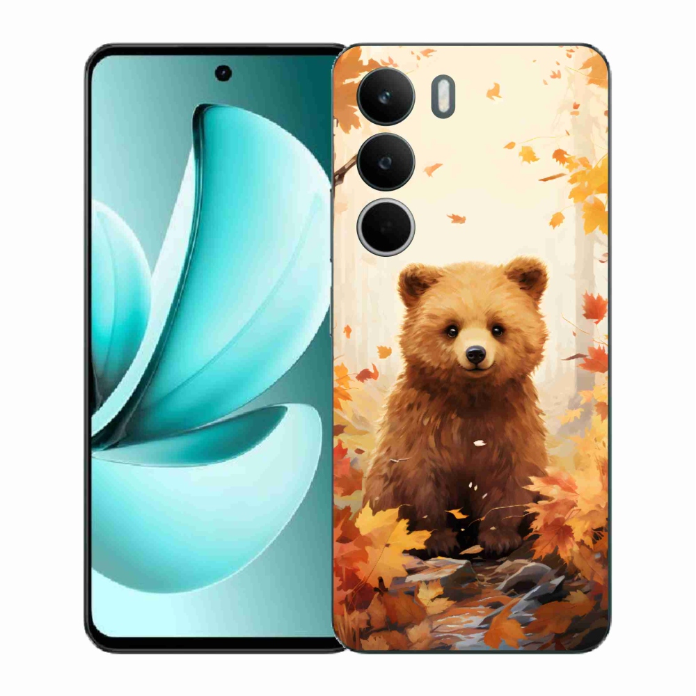 Zselés borítás mmCase a Realme C71 készülékhez - medve az erdőben