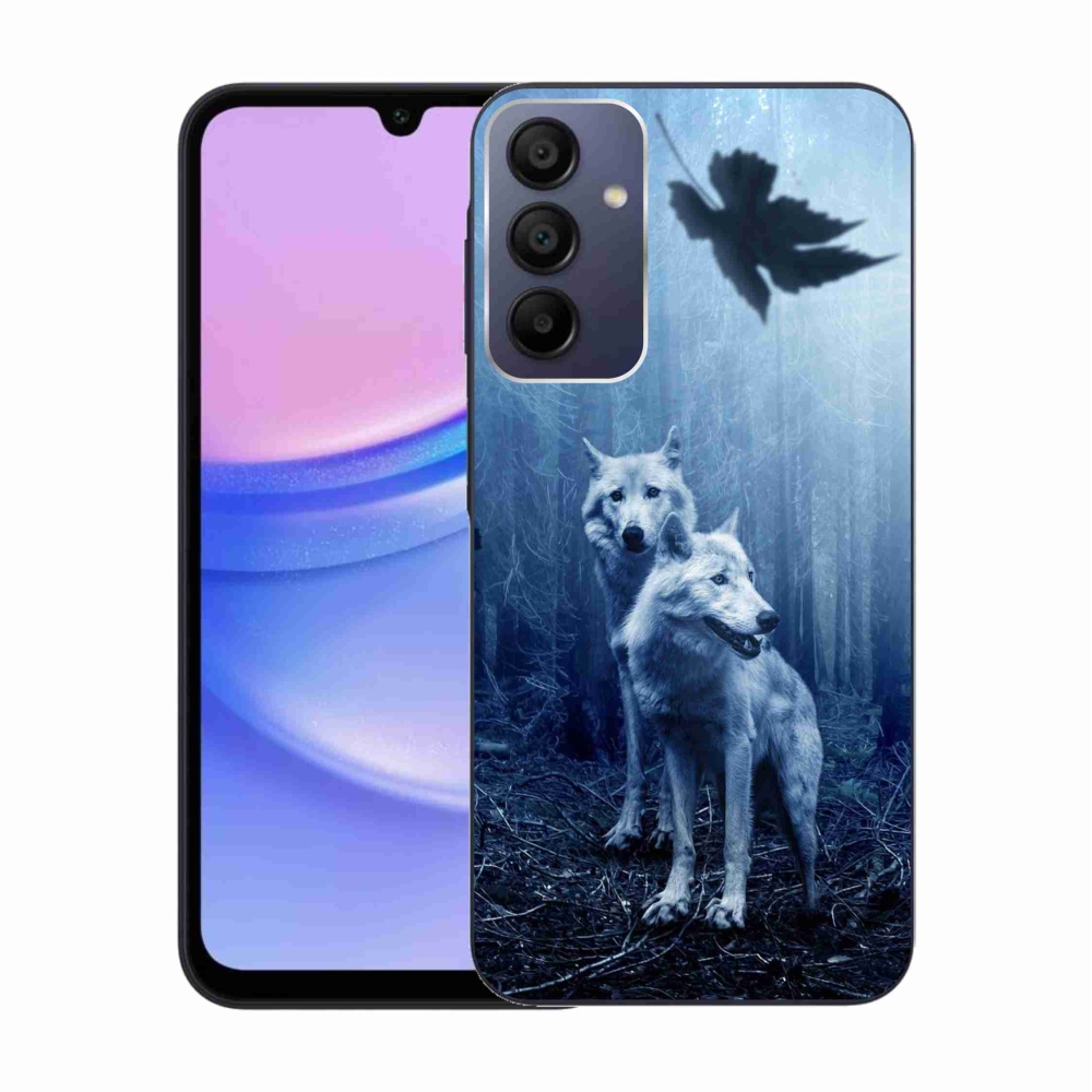 Zselés borítás mmCase Samsung Galaxy A15 4G/5G - farkasok az erdőben