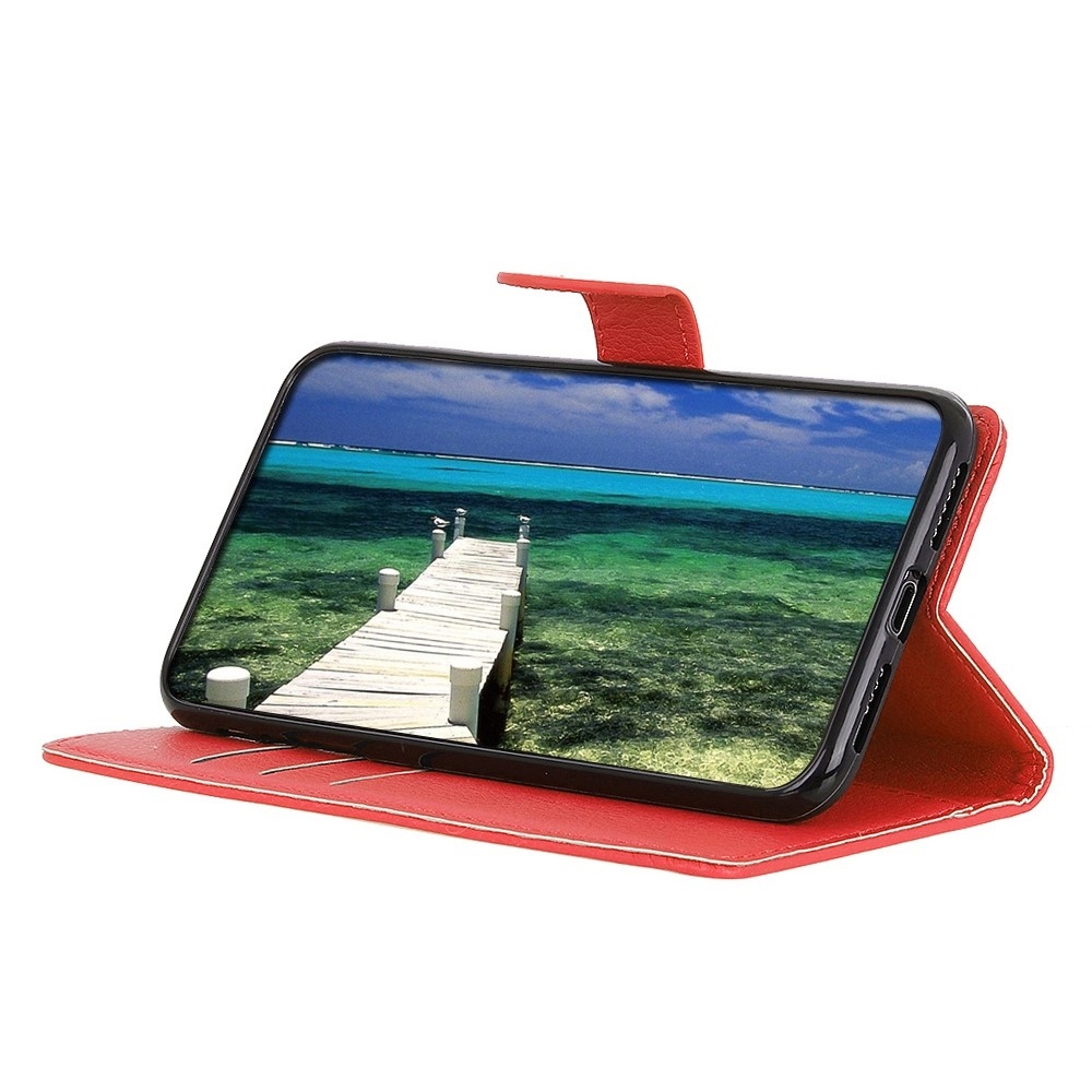 Litchie könyv tok a Xiaomi Redmi 12 4G/5G készülékhez - piros