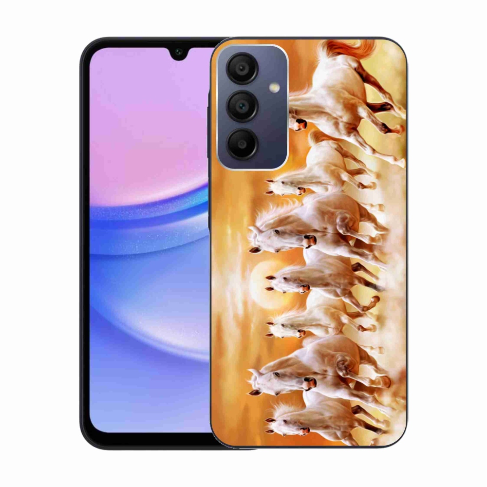 Gél tok mmCase a Samsung Galaxy A15 4G/5G készülékhez - lovak 2