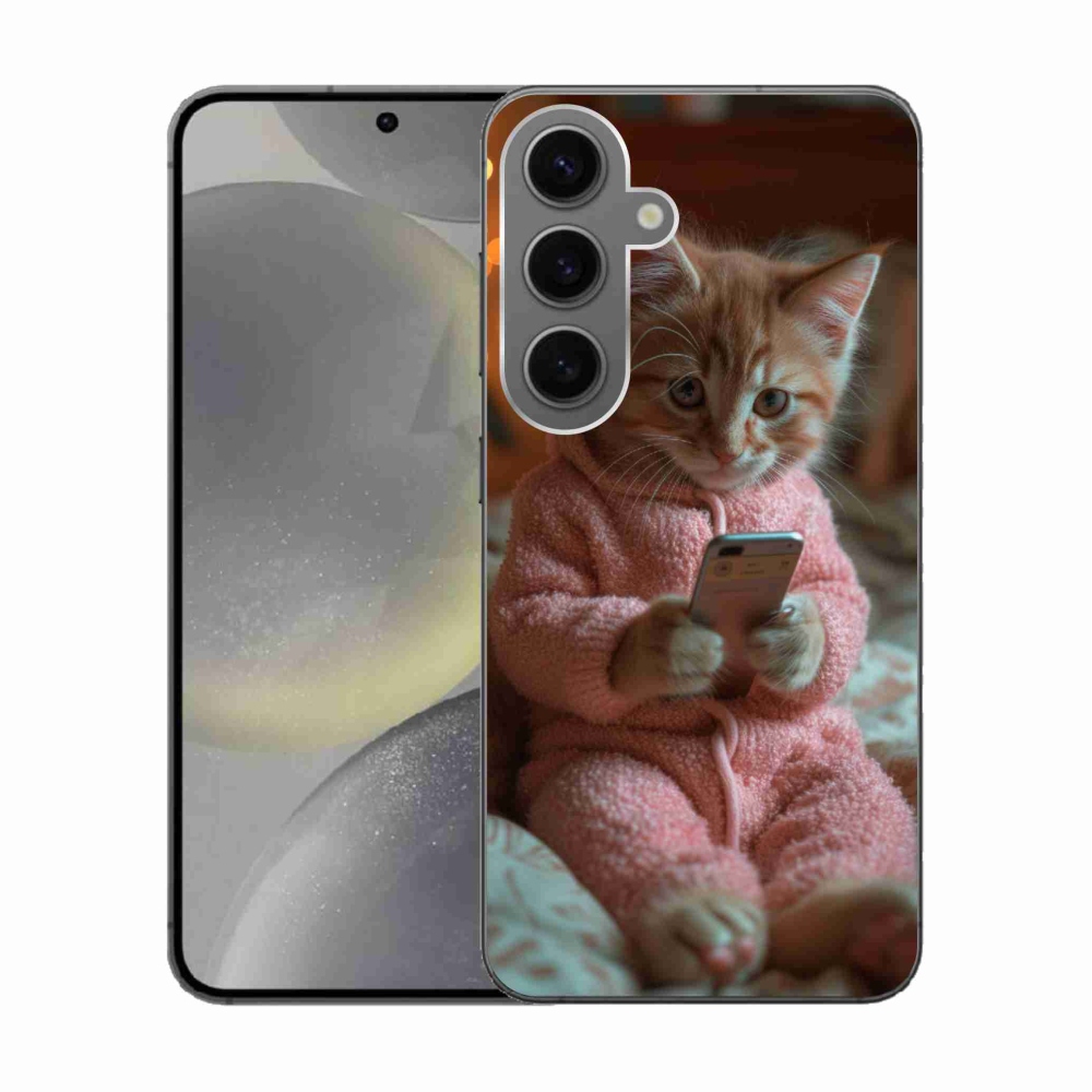 Zselés borítás mmCase Samsung Galaxy S24 - baba mobillal