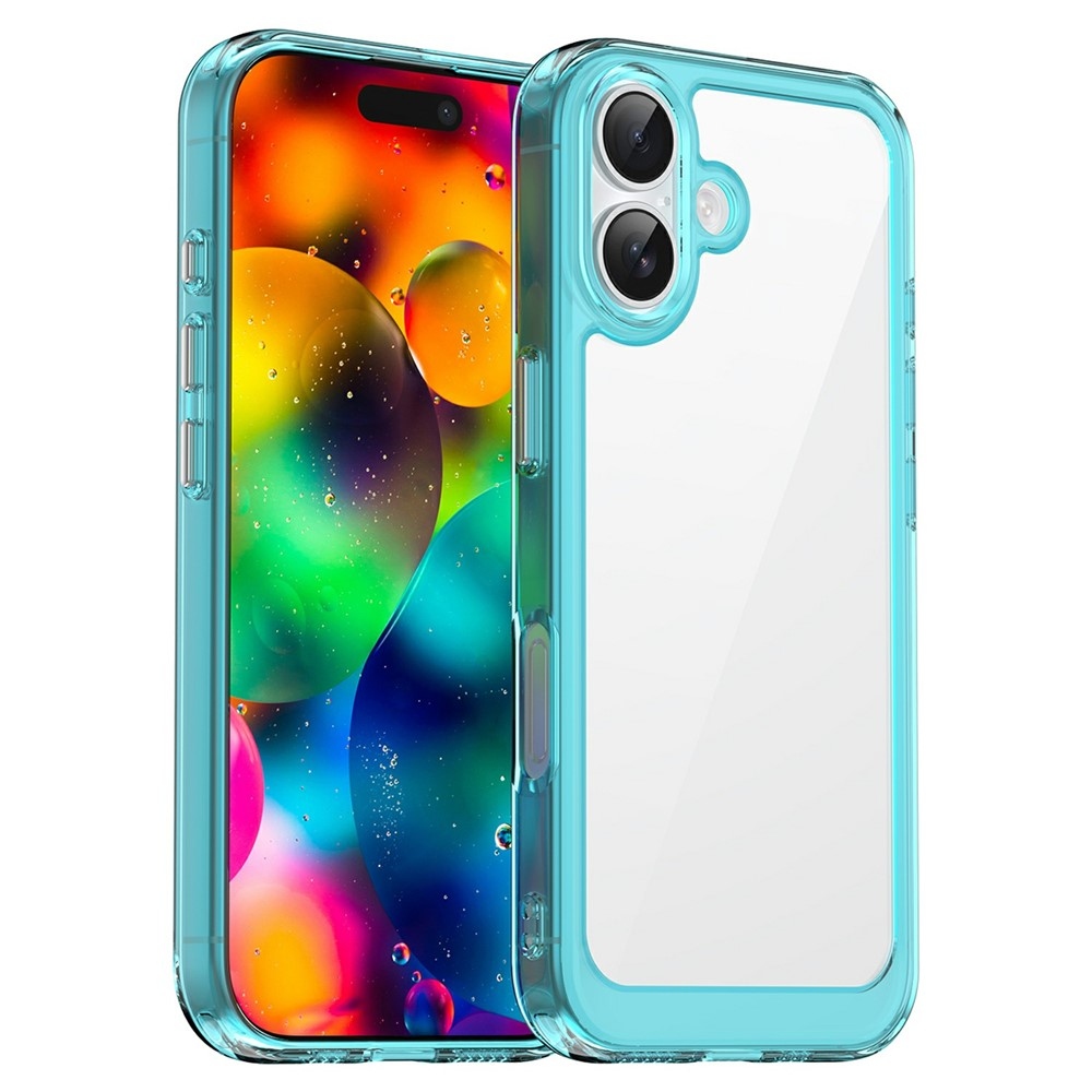 Gél tok fix hátlappal iPhone 17 készülékhez - világoskék