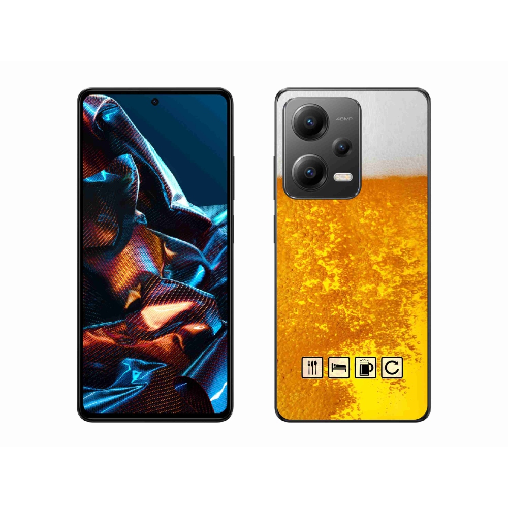 Gél borítás mmCase a Xiaomi Redmi Note 12 Pro 5G számára - sör motívum 3