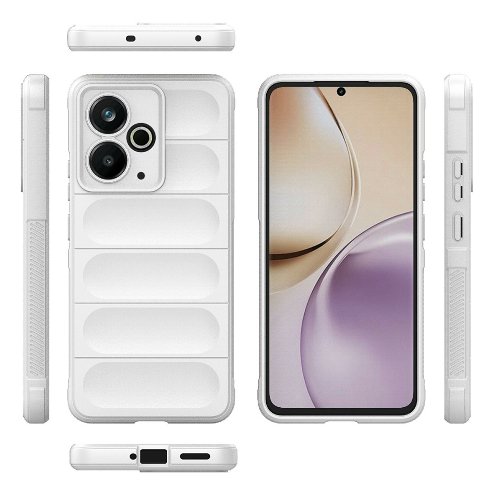 Rugg tartós zselés tok a Realme 14T 5G készülékhez - fehér