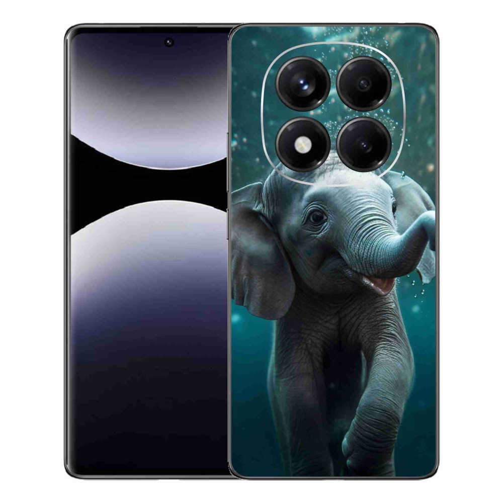Gél borítás mmCase a Xiaomi Redmi Note 14 Pro számára - elefánt a víz alatt