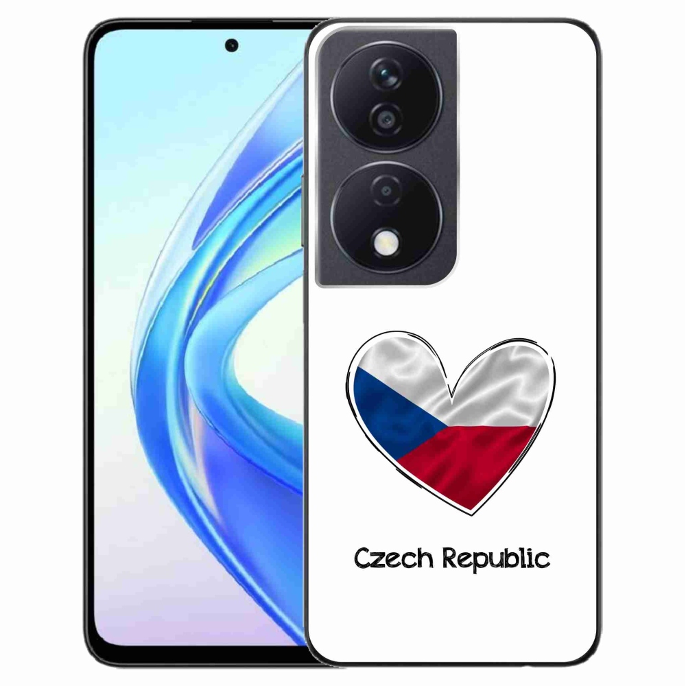 Gél borító mmCase a Honor X7b/Honor 90 Smart készülékhez - Szív zászló fehér háttérrel