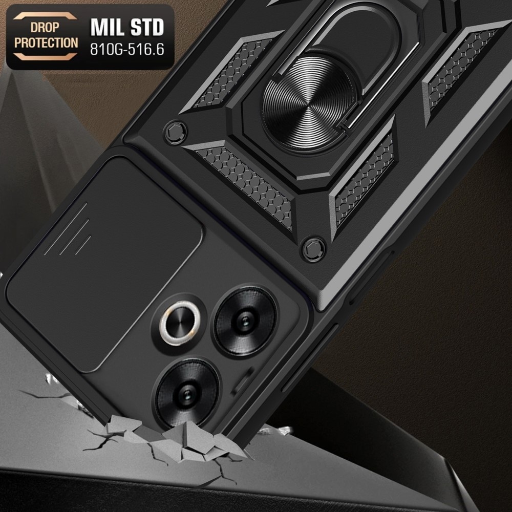 Tartós csúszásbiztos borítás Xiaomi Redmi 13C 5G - fekete