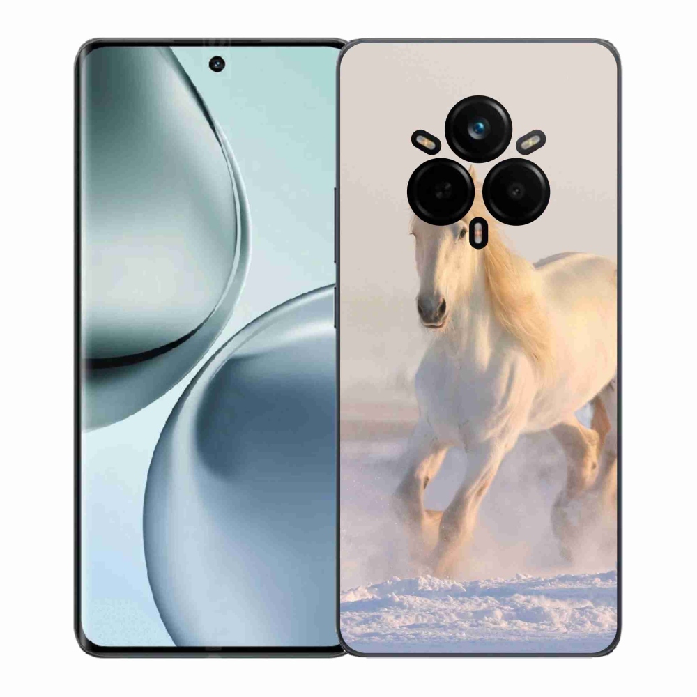 Gél borítás mmCase a Realme 14 Pro 5G számára - ló a hóban