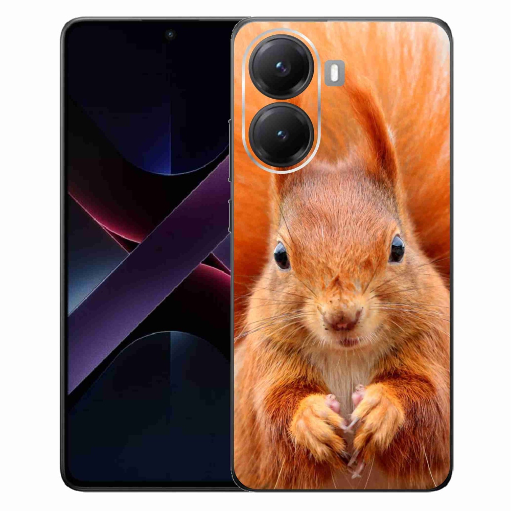 Gél borítás mmCase a Xiaomi Poco X7 Pro 5G számára - mókus