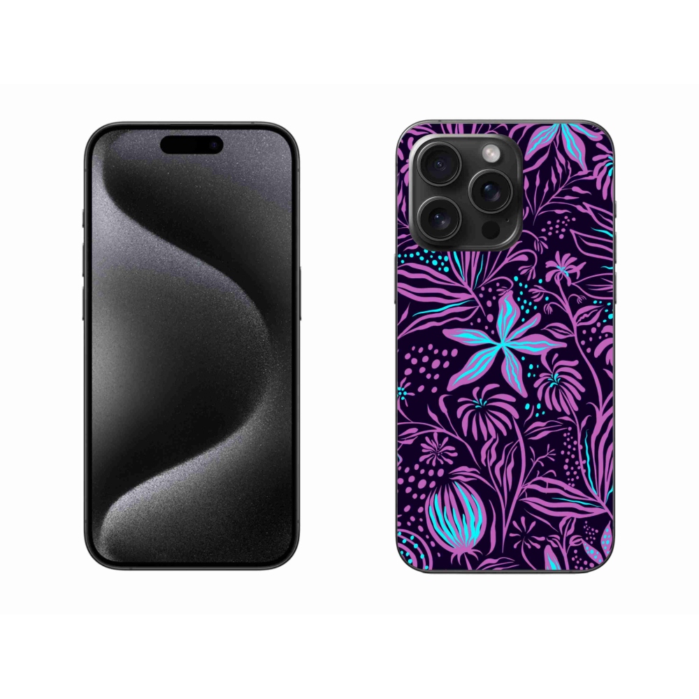 Zselés borítás mmCase iPhone 15 Pro Max készülékhez - virágok 2