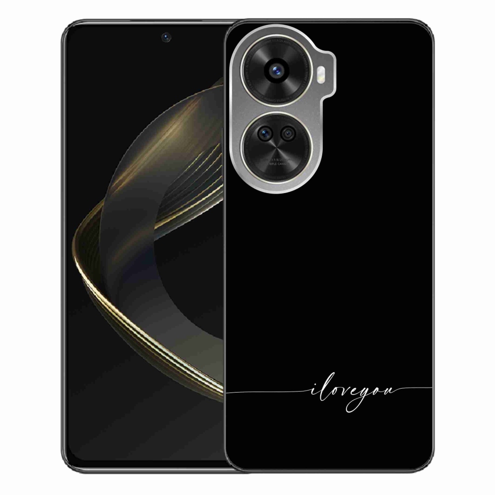 Gél borító mmCase a Huawei Nova 12 SE-hez - Szeretlek fekete háttérrel